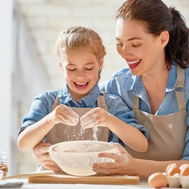Bread Proofing Baskets for Sourdough Bread Baking Round Shaped Dough Proofing Bowls with Liners Perfect for Professional & Home Sourdough Bread Baking (10 inch set of 2)