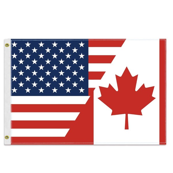 12×18 inch Canada USA Nautical Flag, 30×45 CM Small 100D