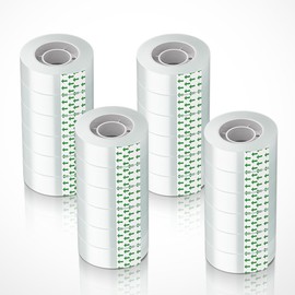 24 Rolls Clear Tape, Transparent Tape Refills, Gift Wrap Tape 3/4 * 1000 inch for Gift Wrapping for Office, Home, School