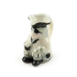 MyTinyWorld Dolls House Miniature Handmade White Ceramic Toby Jug