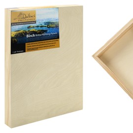 Da Vinci Pro Birch Wood Panel 1-5/8 Deep – 24x30 Single Panel - Fine Textured, Warp Resistant, Lightweight & Rigid – Perfect for Mounting Sanded Pastel or Watercolor Paper, Linen or Canvas