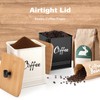 LUKMILEE Airtight Coffee Canister-Coffee Container, Airtight 40 oz Large Iron