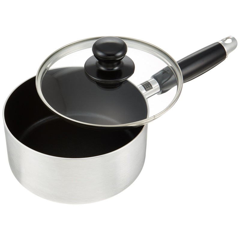 Wahei Freiz One-Handed Pot, 6.3 inches (16 cm), Glass Lid,