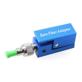 Fiber Optic Adapter FC SC LC APC Square Type Bare Fiber Adapter Coupler for Fiber Emergency Repair and Connection (FC APC)