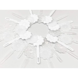 Tara Girls Self Hinge Plastic Bow Hair Barrettes Selection Pack Of 2 (BR109)