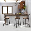 FurnitureR Classic Barstools Set of 2, Country Style Bar Chairs