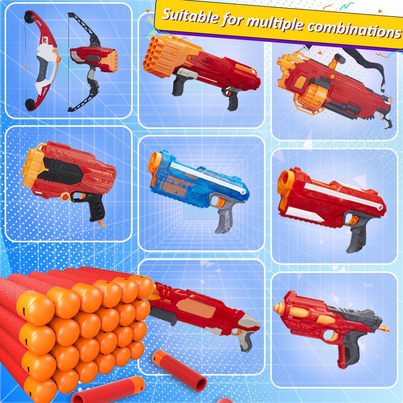 SYNTHORA Foam Darts 36pcs Refill Pack, 3.7" EVA Foam Bullets,