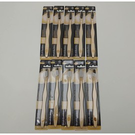 JL Missouri Parts & Misc. Bamboo Toothbrush Charcoal Infused Soft Bristles, Eco-Friendly 10x