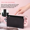 DLseego Cute Dog Switch Protective Case Dockable Soft Silicone Shell