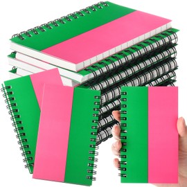 Resurhang 12 Pack Pink and Green Party Favors Small Spiral Notebooks Witch Pocket Notebook 3 X5 Inches Notepad 120 Pages Mini Notepads for Birthday Witch Party Gifts Sorority Gift
