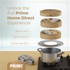 Prime Home Direct Bamboo Steamer Basket 10-Inch | 2-Tier Steamer