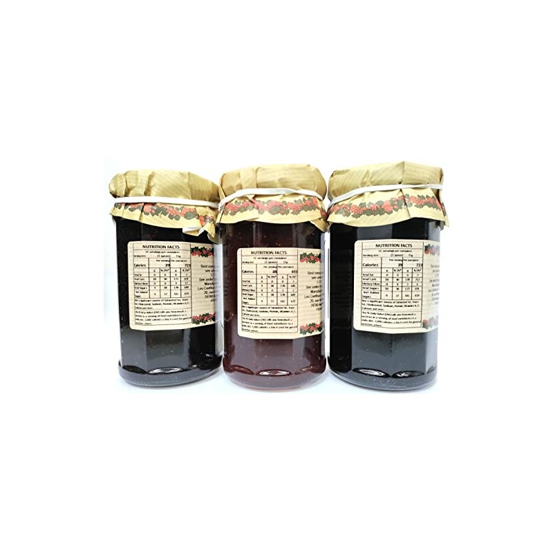 Artisanal French Jams Berry Variety | Wild Blueberry, Wild Strawberry