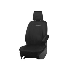 JH AUTOSTORES Transit Custom Tailored Driver Seat Cover (Fits 2013-2023) Single Black Heavy Duty & Waterpoof B101 (BLACK 1)