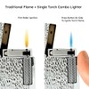Visol Hubbard Traditional and Torch Flame Refillable Gas Lighter, Flint