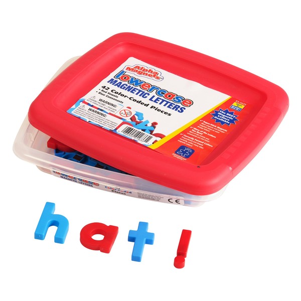 Educational Insights Color-Coded Lowercase AlphaMagnets, Set of 42 Magnetic Lowercase Letters, Perfect for Homeschool, Preschool Readiness & Classroom, Ages 3+