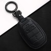 Tukellen for Dodge Key Fob Cover Genuine Leather Key Case