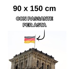 European Championships 2024 World International Flags - (Germany, 90 x 150 cm) Germany Flag 90 x 150 cm