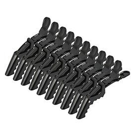10 Pcs Crocodile Hair Clips for Women Non Slip Hair Clips Professional Hairdressing Clips Sectioning Clips Hair for Salon Styling (Black)
