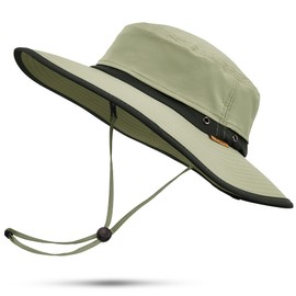 Sukeen Sonnenhut Damen Herren Fischerhut Herren UPF 50+ UV Schutz Hut Herren Sommer, Schnelltrocknend Atmungsaktiv Bucket Hut Safari Hut Camping Hut Gartenhut Wasserdichter Outdoor Hut mit Kinnband