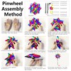 KOKMEYA 10-Pack Reflective Bird Repellent Pinwheels 9.6 Inches in Diameter