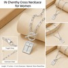 IN Chenthy Cross Necklace for Women - 14K Gold Plated