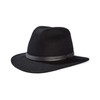 Tilley Montana Fedora, Black, 7.25