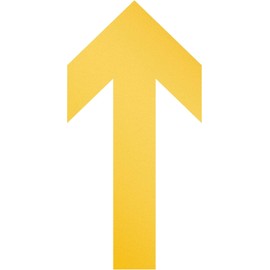 Durable Floor Stickers Arrow Removable 100 mm x Approx. 0.2 mm x 200 mm Pack of 10 Yellow 104804