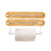 3-in-1 Wall Roll Holder Kitchen Roll Holder Cutting Dispenser for