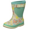 Northside Unisex-Child NEO Rain Boot, Gray/Mint, 2 Medium US Little