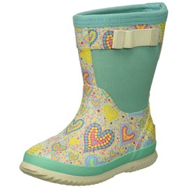 Northside Unisex-Child NEO Rain Boot, Gray/Mint, 2 Medium US Little Kid
