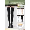 ARSZHORSVS Knee High Socks, Black, White, Compression, Summer, 120 Denier,