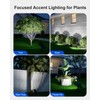 Solar Spot Lights Outdoor Waterproof for Flag, Palm Tree, Pole,