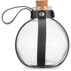 Cosmic Chameleon Glass Potion Bottles with Cork, Bottles prop, Dark Magic Potion bottles with Faux Leather Harness, Black Belt with Holster Loop