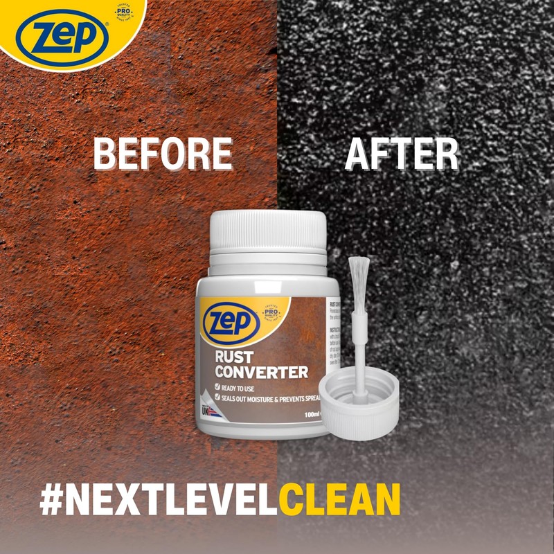 Zep Rust Converter and neutraliser with a brush for easy