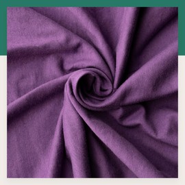 VelvetHome Fitted Sheet, 90 x 200 cm, 100% Combed Cotton, Made in the EU, Jersey Bed Sheet for Mattress Height up to 25 cm, Premium Quality, Beautiful Colours, Aubergine