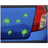 Samunshi® Paint Splashes Sticker Set of 5 2 x 8