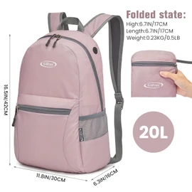 G4Free Lightweight Packable Shoulder Backpack Hiking Daypacks Small Casual Foldable Outdoor Bag 11L