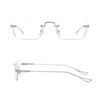 88flix Korean Rimless Glasses, Blue Light Cut, Unisex, For PC,