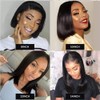 5X5 Bob Wigs Human Hair Straight HD Transparent 5x5 Bob