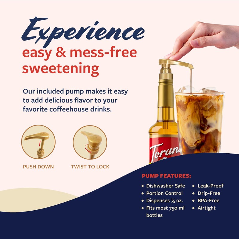 Torani Coffee Syrup, Salted Honey Butter Syrup, Flavoring for Drinks