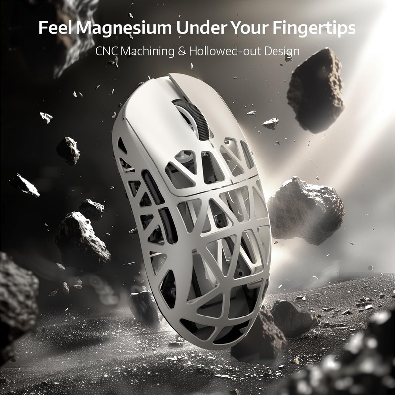 ATTACK SHARK R2 45g Superlight Magnesium Alloy Mouse, PixArt PAW3950