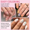 240pc Oval Gel Nail Tips Fake Nail Clear Press on
