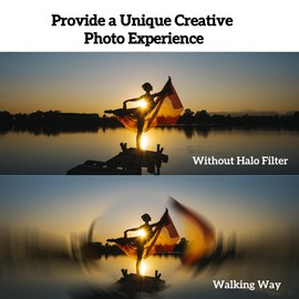 Walking Way Kaleidoscope Prism Lens Filter 49mm Optical Glass Special Effect Camera Filter Fractal Filter for Repeated Motifs with Refraction and Anamorphic Effect