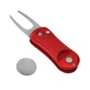 Golf Divot Repair Tool with Pop-up Button & Magnetic Ball