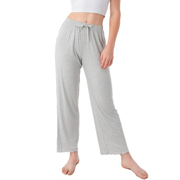 DAVID ARCHY Women's Pajama Pants Comfy Bamboo Rayon Wide Legs
