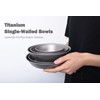 Boundless Voyage Ultralight Titanium Dish with Carry Bag Outdoor Camping