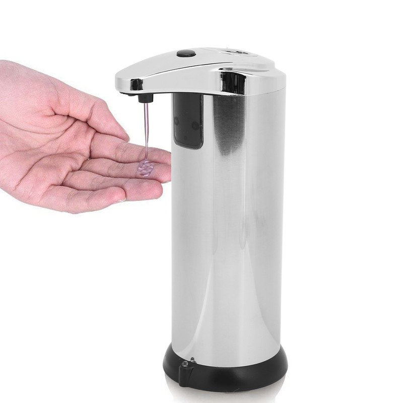 Soap Dispenser Infrared Induction Stainless Steel Contactless Automatic Soap Container