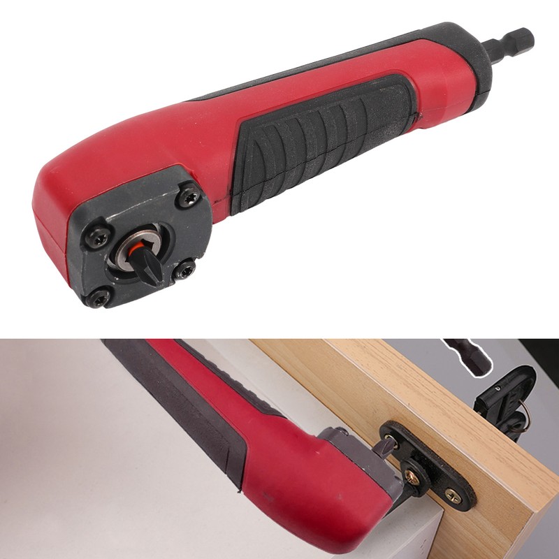 Right Angle Drill Adapter Hex Interface Electric Screwdriver Corner Attachment