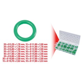 KS Tools 970.0340 Assortment of O-Rings for HNBR Air Conditioning