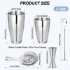 Cocktail Shaker Boston Shaker Set 15 Pcs Professional Bartender Kit